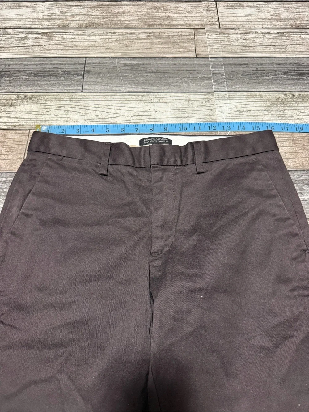 Banana Republic Mason Athletic Tapered Fit Chino Men’s 30x32 Brown Stretch